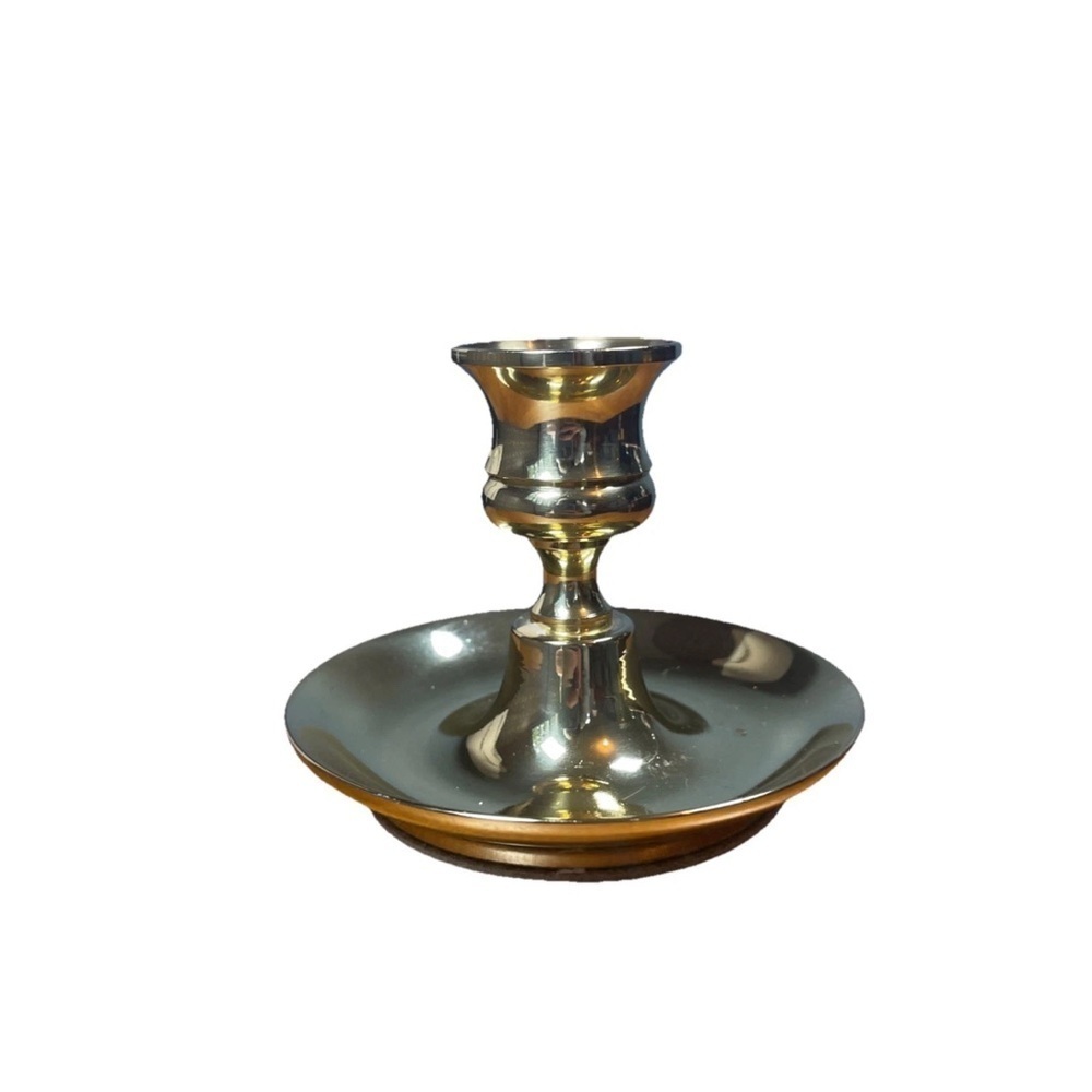 Vintage Baldwin brass Small candle holder 3" Height Made In USA